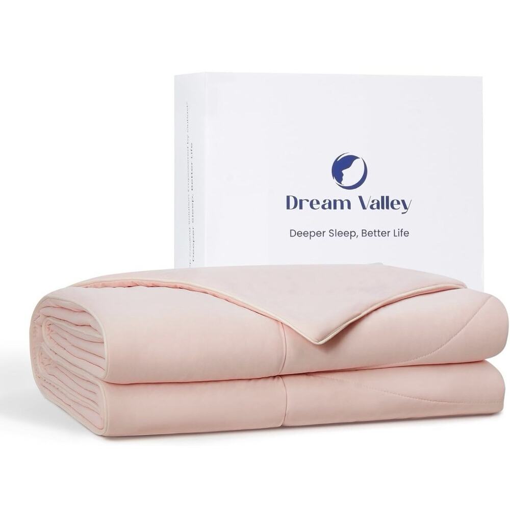 💲SALE💲Dream Valley Outlast Deep Sleep Cooling Blanket 90”x90”Queen Pink - NEW🔥